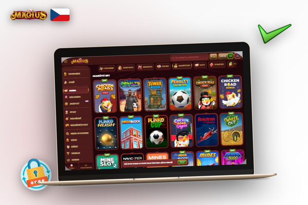 Stažení Magius Casino APK skenováním QR kódu telefonem z notebooku