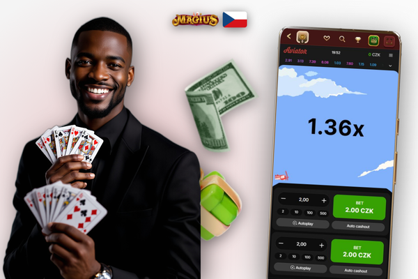 Boční panel Aviator online v Magius Casino se živými sázkami a násobiteli ostatních hráčů