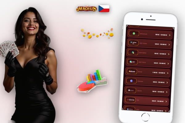 Infografika průběhu výběru v Magius Casino od žádosti přes pending až po výplatu