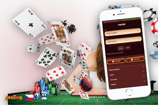 Jak vložit peníze v Magius Casino – tlačítko Vklad v pravém rohu obrazovky
