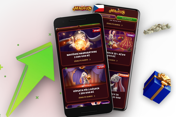 Pokladna Magius Casino se zvýrazněným polem pro zadání promo kódu MAGICZ7